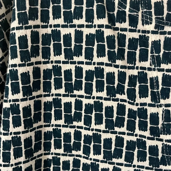 Anthropologie Blue Patterned Blouse - Picture 5 of 5